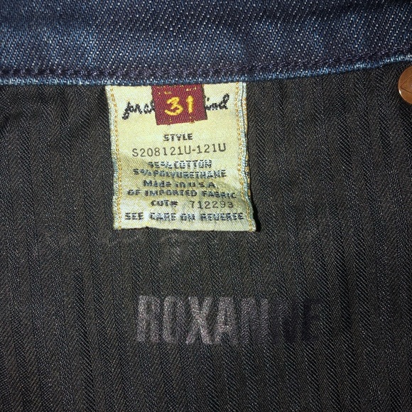 7 FOR ALL MANKIND DARK DENIM MINI SKIRT - Picture 4 of 4